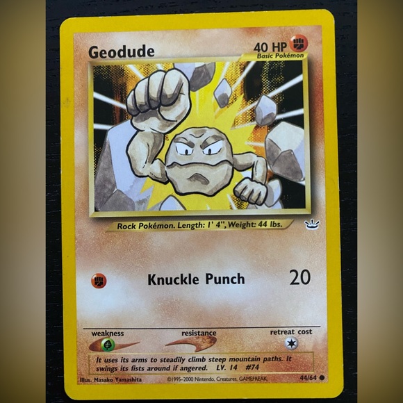 Set of 5 Pokémon Cards. Voltorb, Blaine’s Mankey, Geodude, Omastar, Rhydon. - Picture 6 of 7